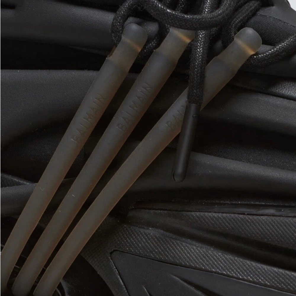 Balmain Black Avant-Garde Sneakers - Picture 7 of 10